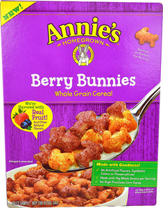 Annies Homegrown Berry Bunnies Whole Grain Cereal - 10 oz