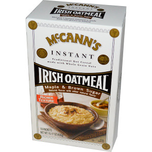 3 PACK of McCanns Irish Oatmeal Maple & Brown Sugar -- 10 Packets