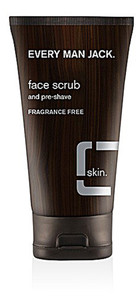 3 PACK of Every Man Jack Pre-Shave Face Scrub Fragrance Free -- 5 fl oz