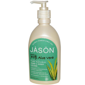 Jason Natural, Pure Natural Hand & Body Lotion, Soothing Aloe Vera, 16 oz (454 g)