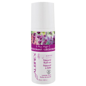 Aubrey Organics, E Plus High C, Natural Roll-On Deodorant, Lavender Scent, 3 fl oz (89 ml)