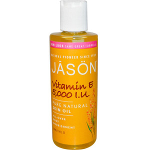 3 PACK of Jason Natural, Vitamin E Skin Oil, 5,000 IU, 4 fl oz (118 ml)