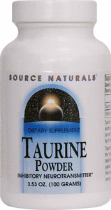 3 PACK of Source Naturals Taurine Powder -- 3 oz