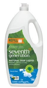 3 PACK of Seventh Generation Dish Liquid Free & Clear -- 50 fl oz