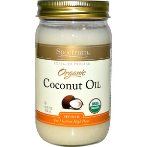 3 PACK OF Spectrum Naturals, Organic Coconut Oil, 14 fl oz (414 ml)