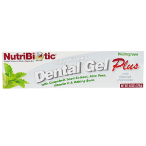 3 PACK of NutriBiotic, Dental Gel Plus, Truly Whitening, Wintergreen, 4.5 oz (128 g)