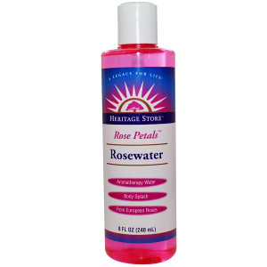 3 PACK of Heritage Store, Rosewater, Aromatherapy Water, Rose Petals, 8 fl oz (240 ml)