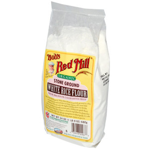 Bobs Red Mill, Organic Stone Ground White Rice Flour, 24 oz (680 g)