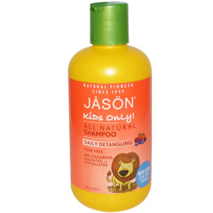Jason Natural, Kids Only!, Shampoo, Daily Detangling, 8 fl oz (237 ml)
