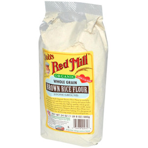Bobs Red Mill, Organic, Whole Grain Brown Rice Flour, 24 oz (680 g)