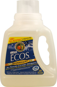 3 PACK of Earth Friendly Ecos Laundry Detergent Magnolia & Lily -- 50 fl oz