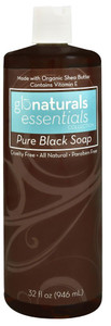 3 PACK of Vitaco - Glonaturals Essentials Collection Liquid Pure Black Soap -- 32 fl oz