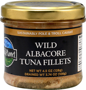 3 PACK of Wild Planet Wild Albacore Tuna Fillets -- 4.5 oz