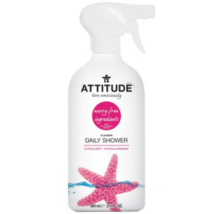 3 PACK of Attitude Nature plus Technology Daily Shower & Tile Cleaner Citrus Zest -- 27.1 fl oz