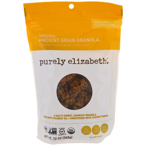 3 PACK of Purely Elizabeth Ancient Grain Granola Gluten Free Original -- 12 oz