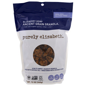 3 PACK of Purely Elizabeth Ancient Grain Granola Gluten Free Blueberry -- 12 oz