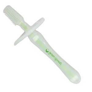 3 PACK of Green Sprouts Silicone Baby Toothbrush -- 1 Toothbrush