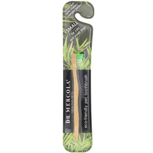 Dr. Mercola, Healthy Pets, Eco-Friendly Pet Toothbrush, Small, 1 Toothbrush