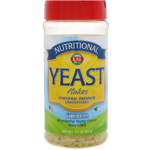 3 PACK OF KAL Nutritional Yeast Flakes -- 3.1 oz