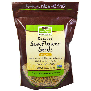 Now Foods, Roasted Sunflower Seeds, Unsalted, 16 oz (454 g)