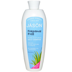 Jason Natural, Daily Shampoo, Fragrance Free, 16 fl oz (473 ml)