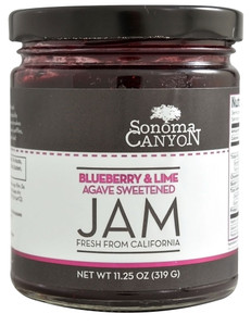 Vitaco - Sonoma Canyon, Agave Sweetened Jam,  Blueberry & Lime - Gluten Free - Non-GMO & Vegetarian - 11.25 oz (319 g)