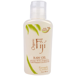 Organic Fiji, Raw Oil, Pineapple Coconut, 3 oz (89 ml)