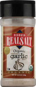 Redmond RealSalt, Organic Natural Garlic Salt - 8.25 oz