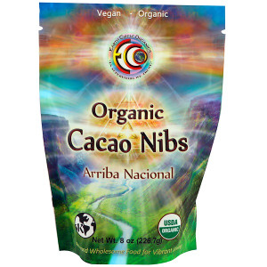 Earth Circle Organics, Organic Arriba Nacional Cacao Nibs, 8 oz (226.7 g)