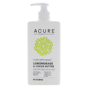 Acure, Lively Lemongrass Body Lotion, Lemongrass & Cocoa Butter, 12 fl oz (354 ml)