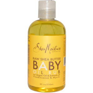 SheaMoisture, Raw Shea Butter Baby Oil Rub, 8 fl oz (236 ml)
