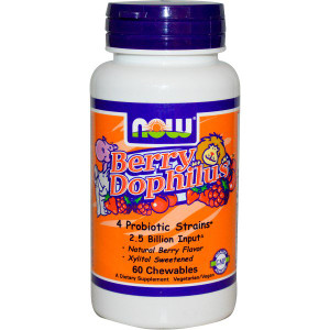 Now Foods, Berry Dophilus, Kids, 2 Billion, 60 Chewables