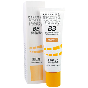 Prestige Cosmetics, Flawless & Ready BB Beauty Balm, SPF 15, Medium, 1.0 fl oz (30 ml)