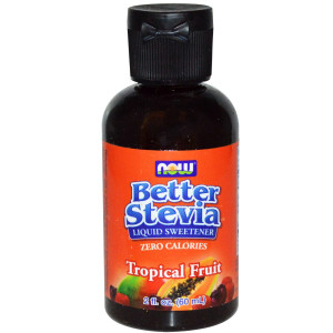 Now Foods, Better Stevia, Zero-Calorie Liquid Sweetener, Tropical Fruit, 2 fl oz (60 ml)