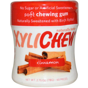 Xylichew, Sweetened with Birch Xylitol, Cinnamon, 60 Pieces, 2.75 oz (78 g)
