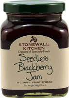 3 PACK of Stonewall Kitchen Jam Seedless Blackberry -- 12 oz