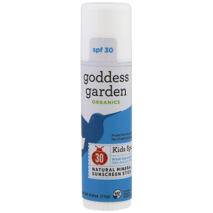 Goddess Garden, Organics, Natural Mineral Sunscreen Stick, Kids Sport, SPF 30, 0.6 oz (17 g)