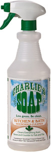 3 PACK of Charlies Soap Kitchen and Bath Natural Cleaner -- 32 fl oz