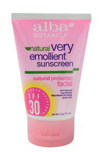 Alba, Botanica Very Emollient Sunscreen Facial SPF 30 Broad Spectrum - 4 fl oz