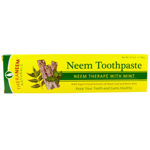 3 PACK of Organix South, TheraNeem Naturals, Neem Therap? with Mint, Neem Toothpaste, 4.23 oz (120 g)
