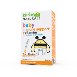 Zarbees, Baby, Immune Support + Vitamins, Natural Orange Flavor, 2 fl oz