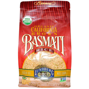 3 PACK of Lundberg Organic California Brown Basmati Rice -- 2 lbs