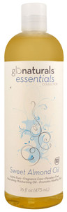 3 PACK of Vitaco - Glonaturals Essentials Collection Sweet Almond Oil -- 16 fl oz
