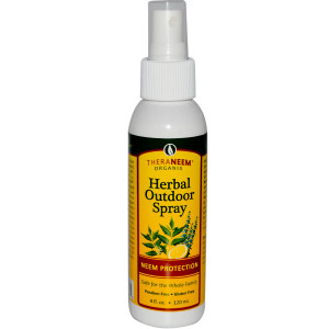 3 PACK of Organix South Herbal Outdoor Spray Neem Protection -- 4 fl oz