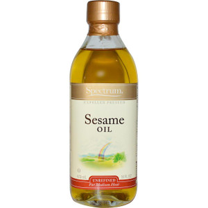 3 PACK of Spectrum Culinary Sesame Oil -- 16 fl oz