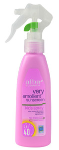 3 PACK of Alba Botanica Very Emollient Sunscreen Kids Spray SPF 40 -- 4 fl oz