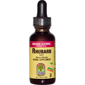 Natures Answer, Rhubarb Root, Organic Alcohol, 1 fl oz (30 ml)