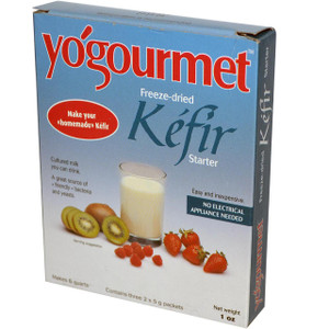 Yogourmet, Kefir Starter, Freeze-Dried, 6 Packets, 5 g Each