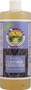 3 PACK of Dr. Woods Naturally Castile Soap Lavender -- 32 fl oz