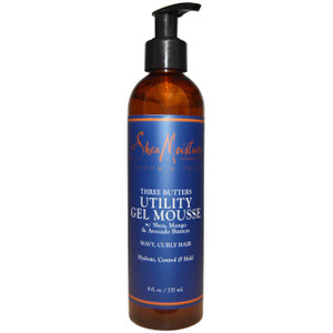Shea Moisture, Groom & Shave, Three Butters Utility Gel Mousse, 8 fl oz (237 ml)